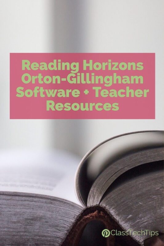 Reading Horizons Orton-Gillingham Software + Teacher Resources 4