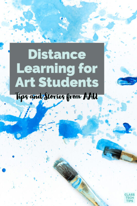 Hear tips for distance learning in an art program.